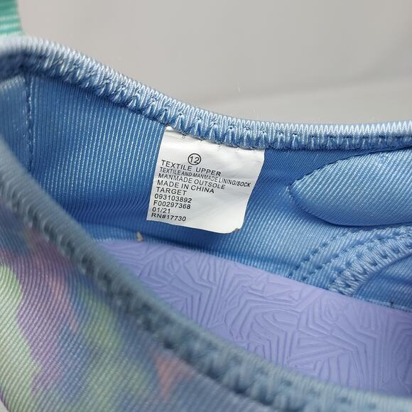 Cat & Jack Pastel Closed Toe Sandals Size 12 - Picture 7 of 8